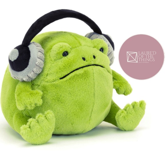 NWT Jellycat Ricky Rainfog Headphones - Picture 1 of 3